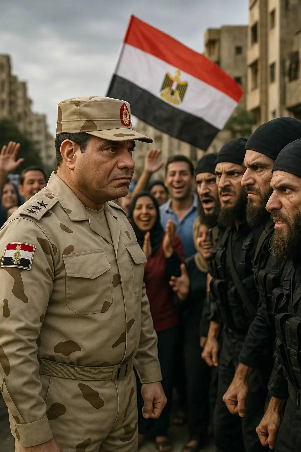 غلاف الألبوم: وقف في وجه الإرهاب منفردا .. هكذا جسد الذكاء الاصطناعي ثورة ٣٠ يونيو.. صور