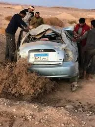 العيد تحول لمأساه .. وفاة مدرس وإصابة بناته السته في حادث سير ببني مزار